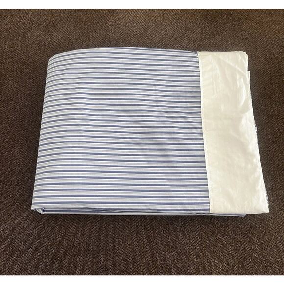 Ralph Lauren Porcelain Blue Tamarind King Flat Sheet VTG - Picture 1 of 7